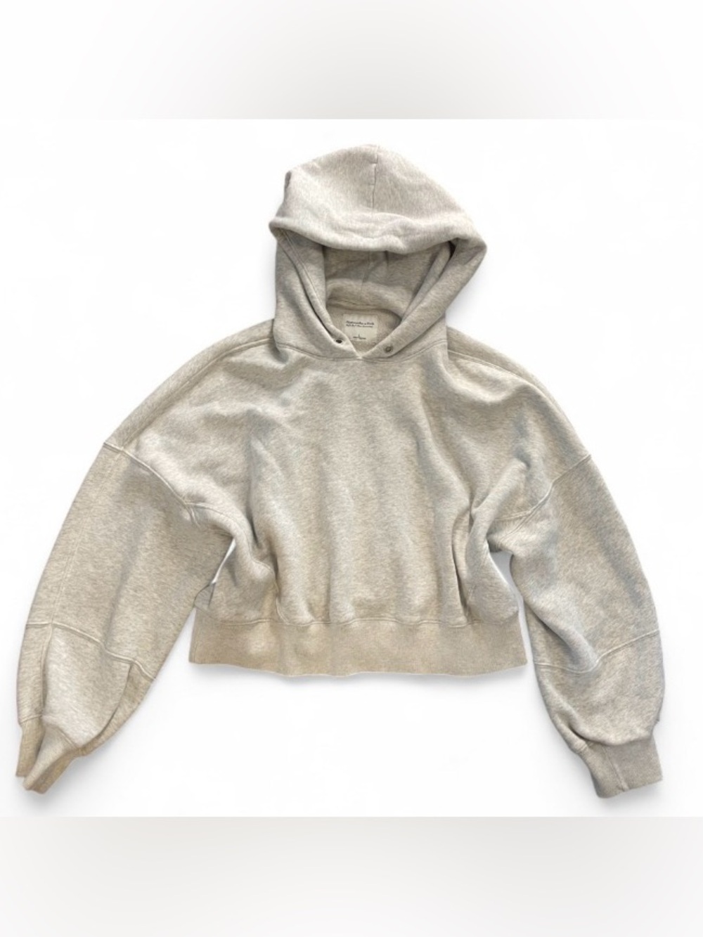 Abercrombie & Fitch Soft A&F Max Essentials Hoodie Heather Grey Size L